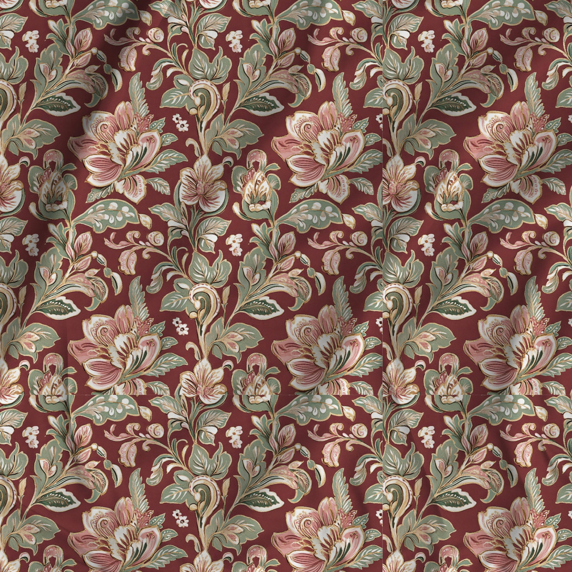 Burgundy Shimmer (cotton lamee)