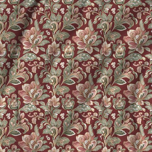 Burgundy Shimmer (cotton lamee)